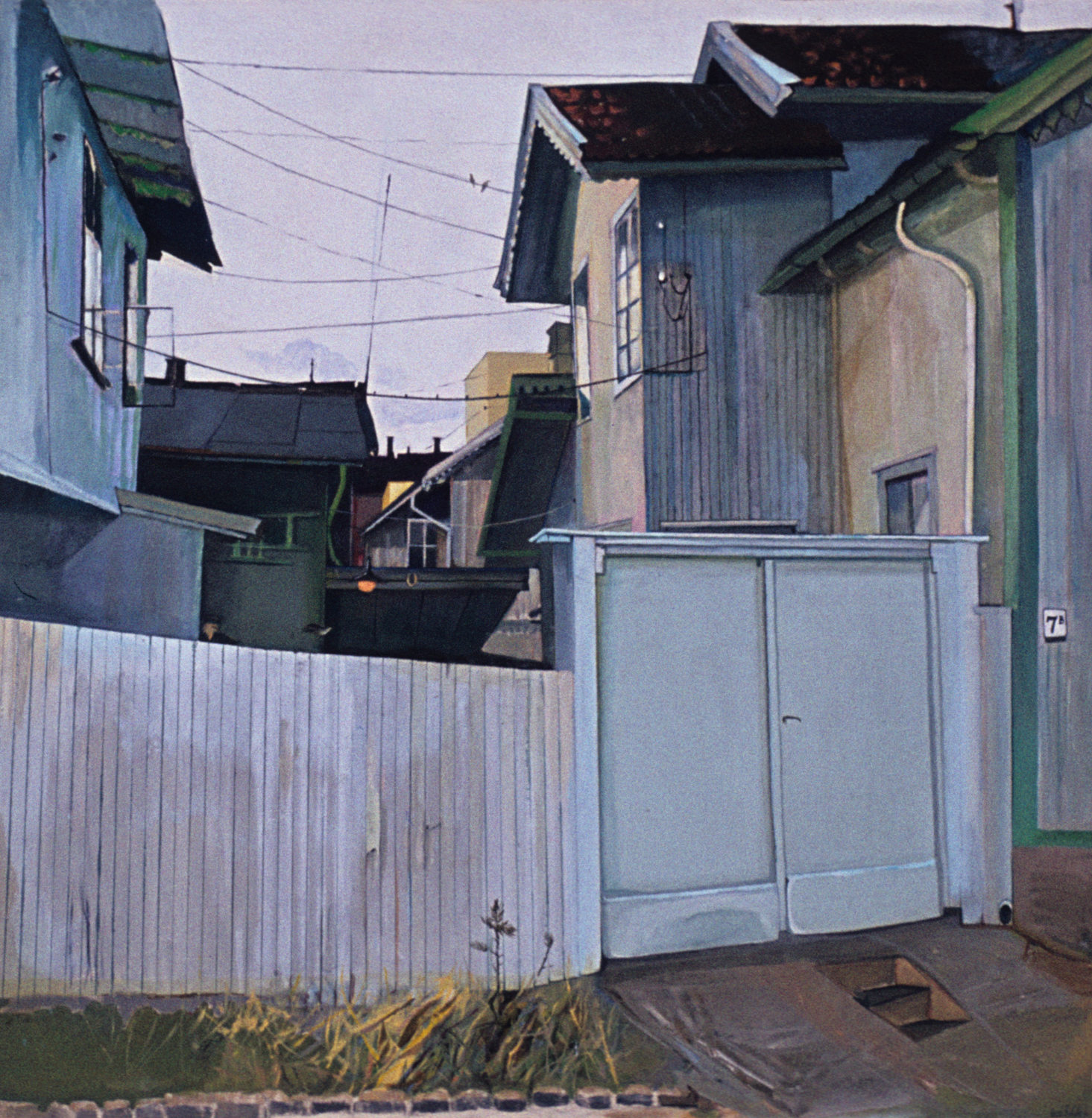 Rodeløkka. Tempera, oil, 105x105cm, 1976 